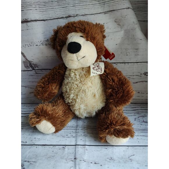 Aurora 7"inch Sitting Luv to Cuddle Brown Bear With Tags plush stuffed animal - Picture 1 of 9